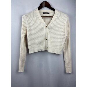 Women’s Satuun Medium Cream Cropped Cardigan